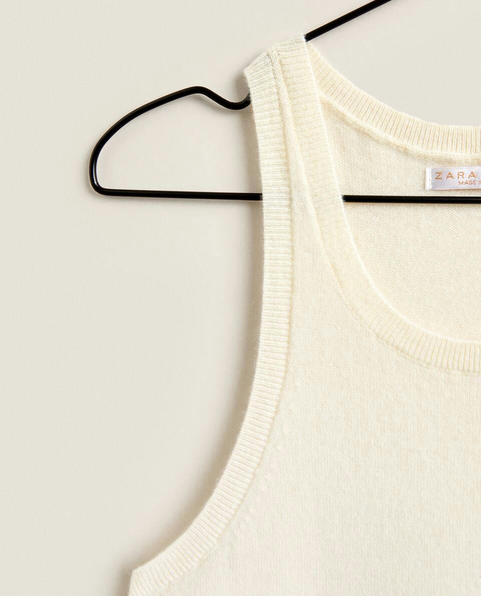 SLEEVELESS CASHMERE DRESS