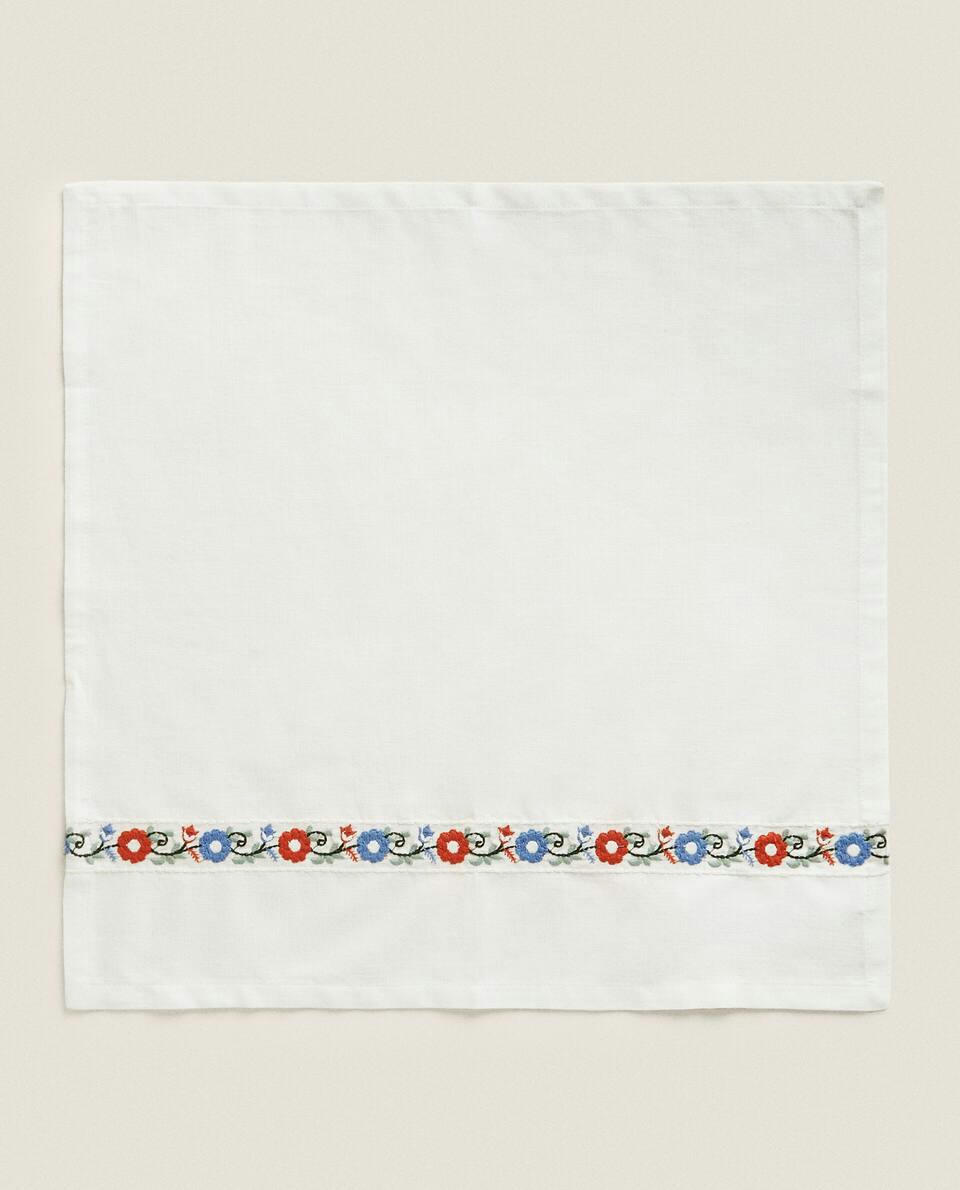 EMBROIDERED COTTON NAPKINS (PACK OF 2)