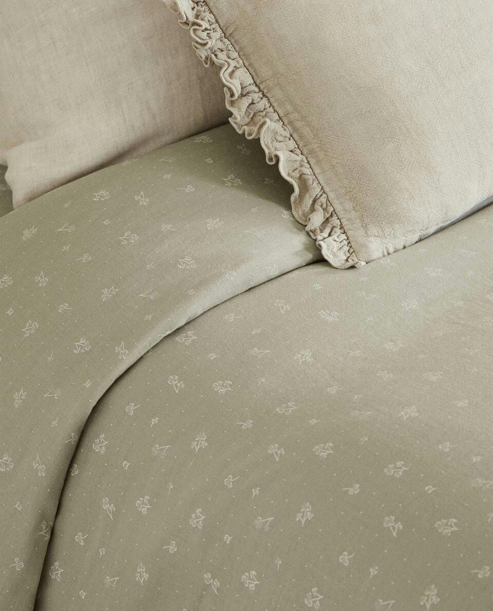 CLOVER COTTON MUSLIN FITTED SHEET