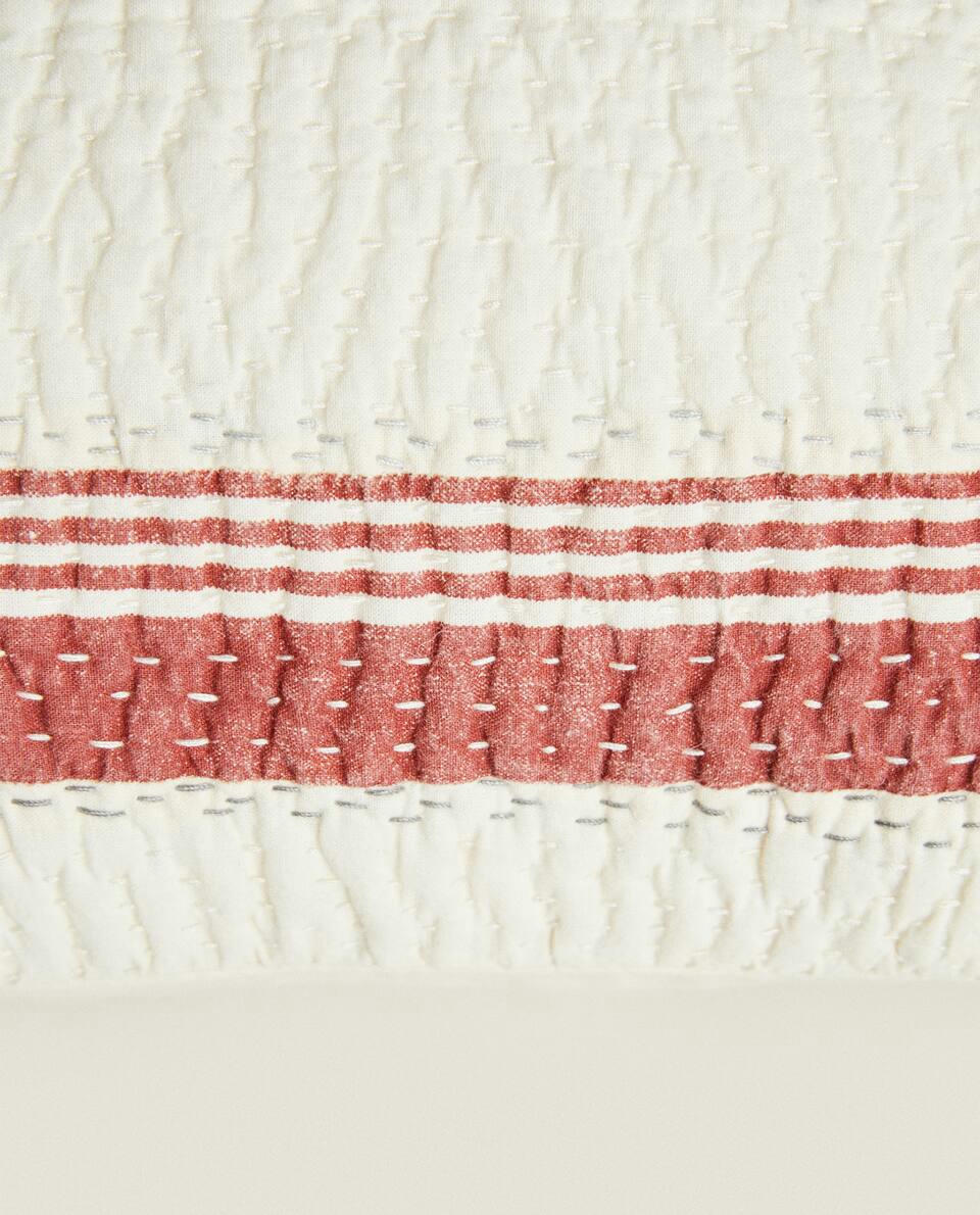 CHRISTMAS STRIPED CUSHION COVER