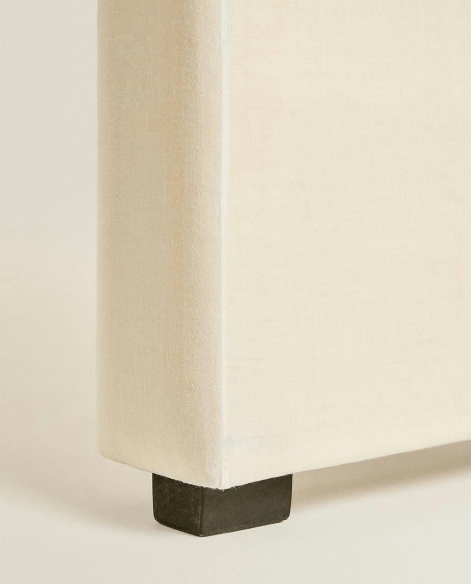 ROUNDED HEADBOARD WITH LINEN COVER