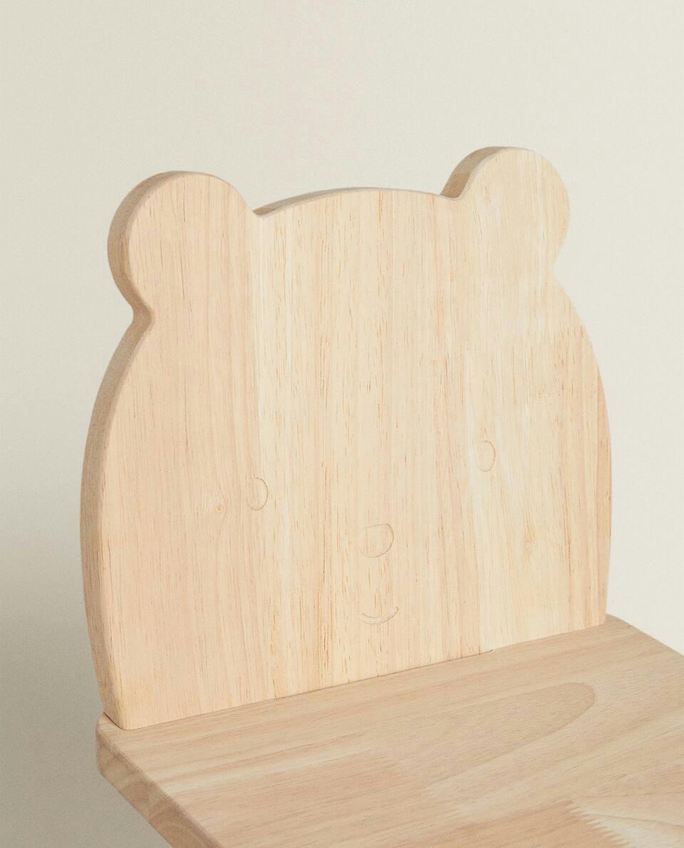 BEAR WOODEN CHAIR