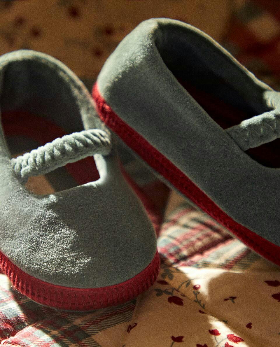 VELVET BALLERINA CHRISTMAS BOOTIES