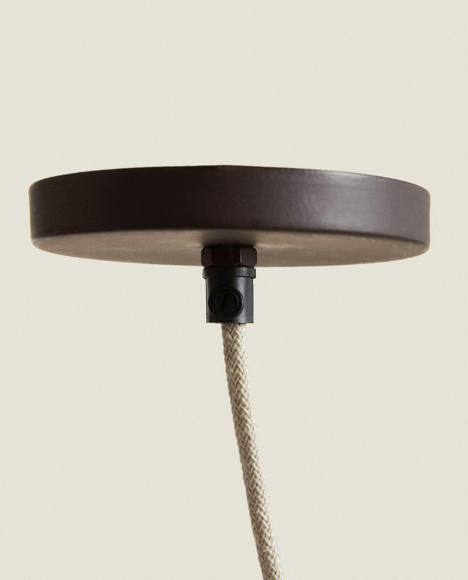 WOVEN WOOL CEILING LAMP