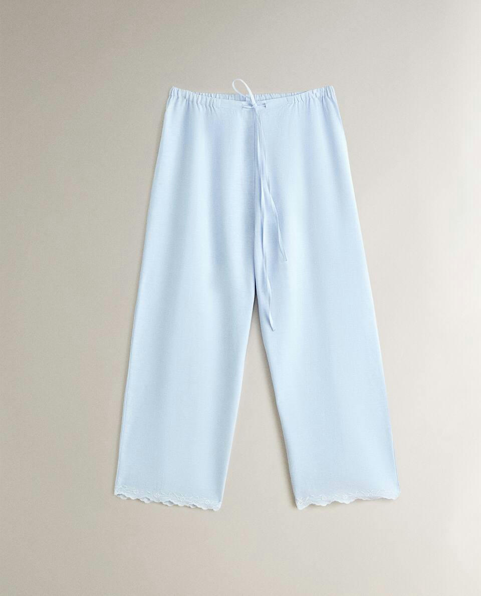 EMBROIDERED TROUSERS