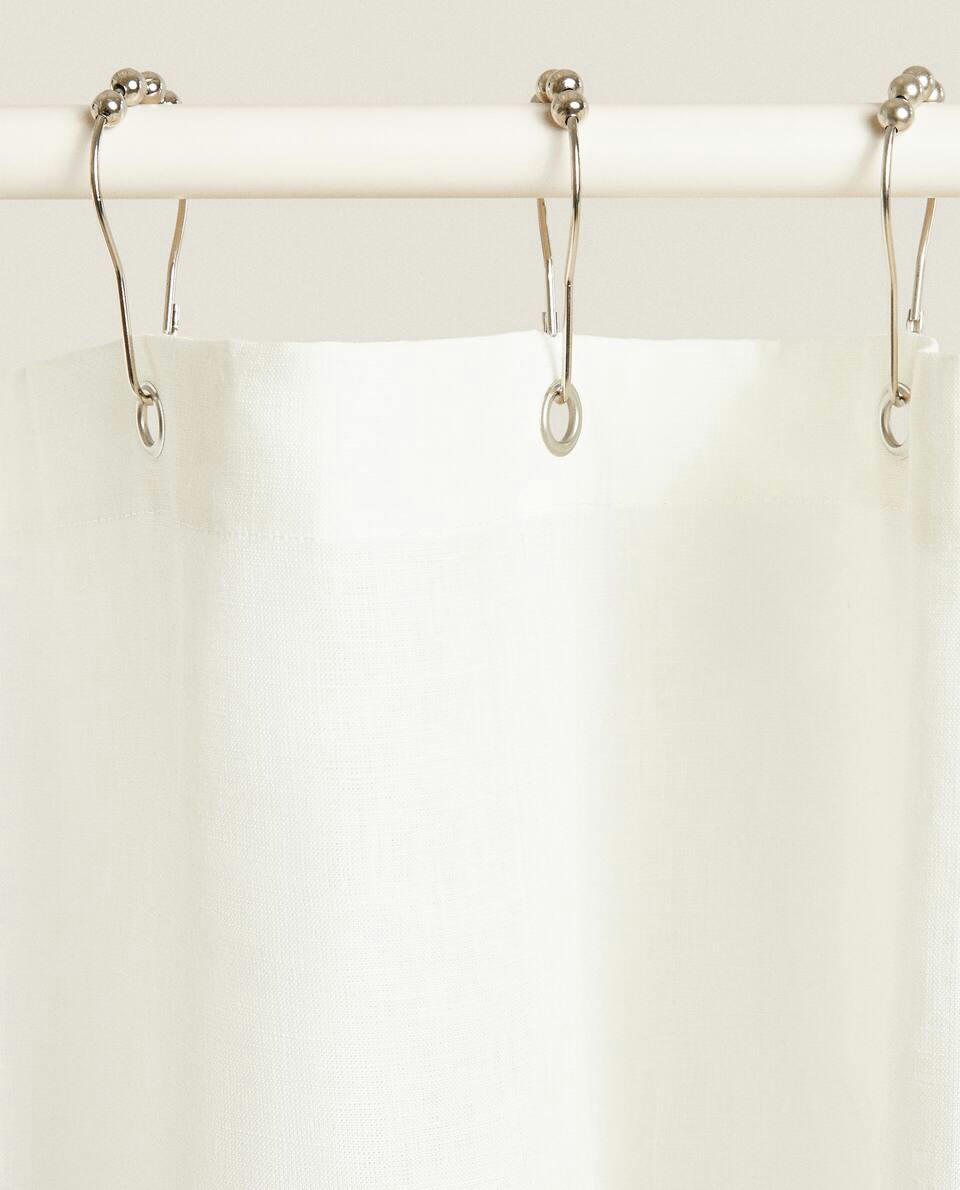 LINEN SHOWER CURTAIN