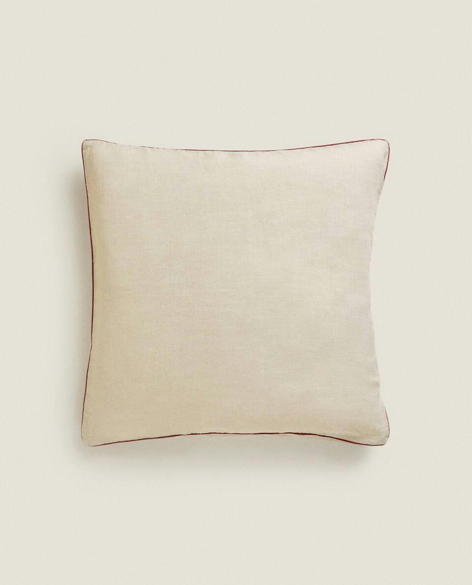 CHRISTMAS PILLOWCASE WITH PIPING