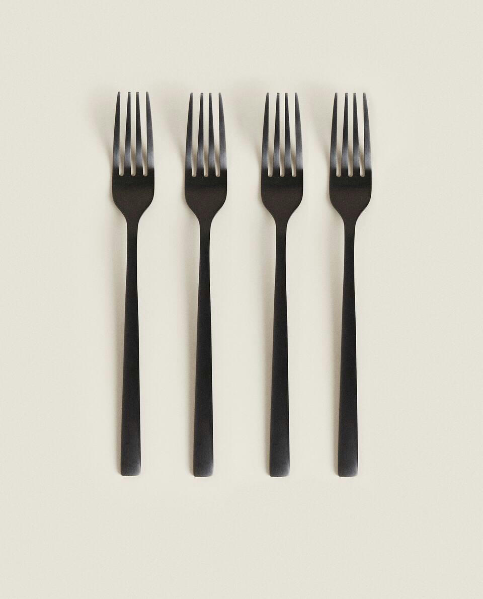 MATTE BLACK FORKS (PACK OF 4)