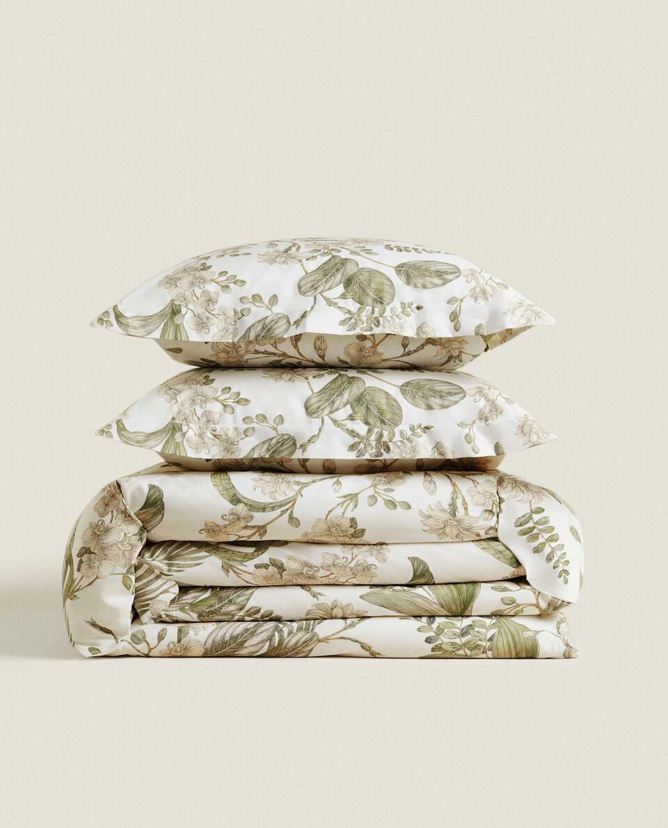 LEAF PRINT DUVET COVER