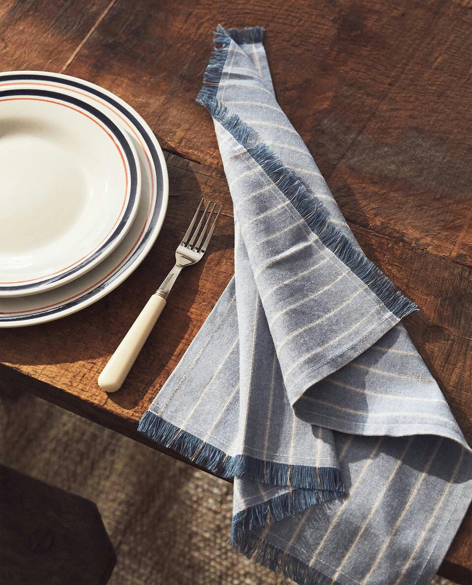 STRIPED COTTON NAPKIN
