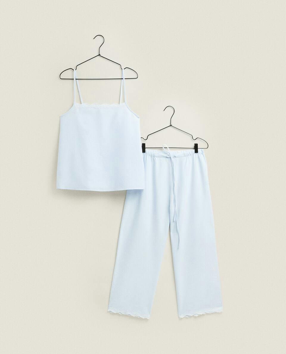 EMBROIDERED TROUSERS