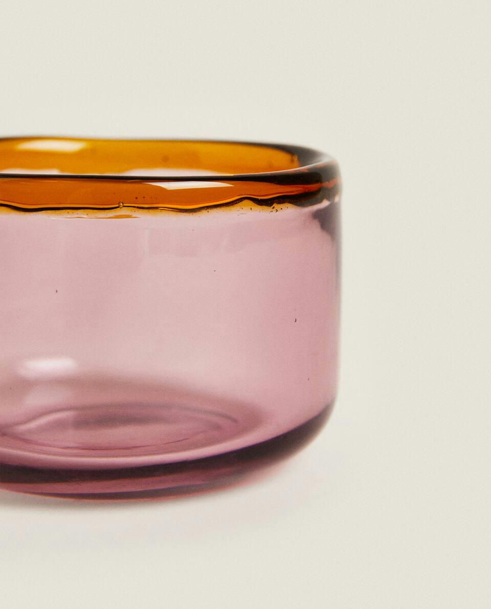 RIMMED GLASS BOWL