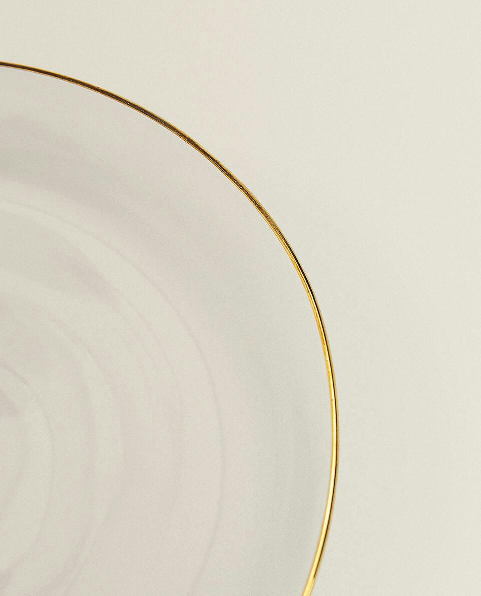 BOROSILICATE GLASS SIDE PLATE WITH RIM