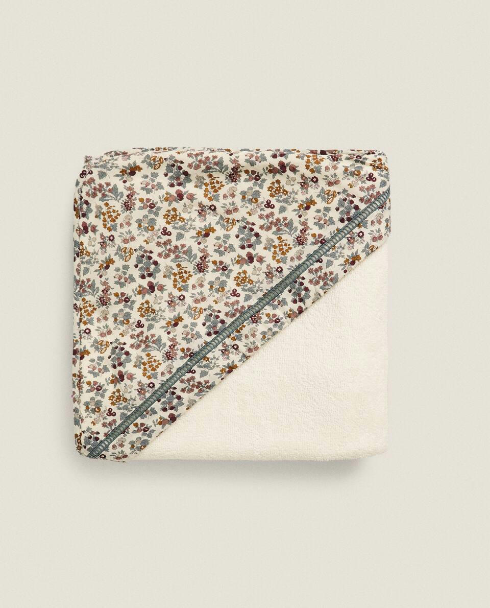 FLORAL PRINT FABRIC CHILDREN’S COTTON CAPE