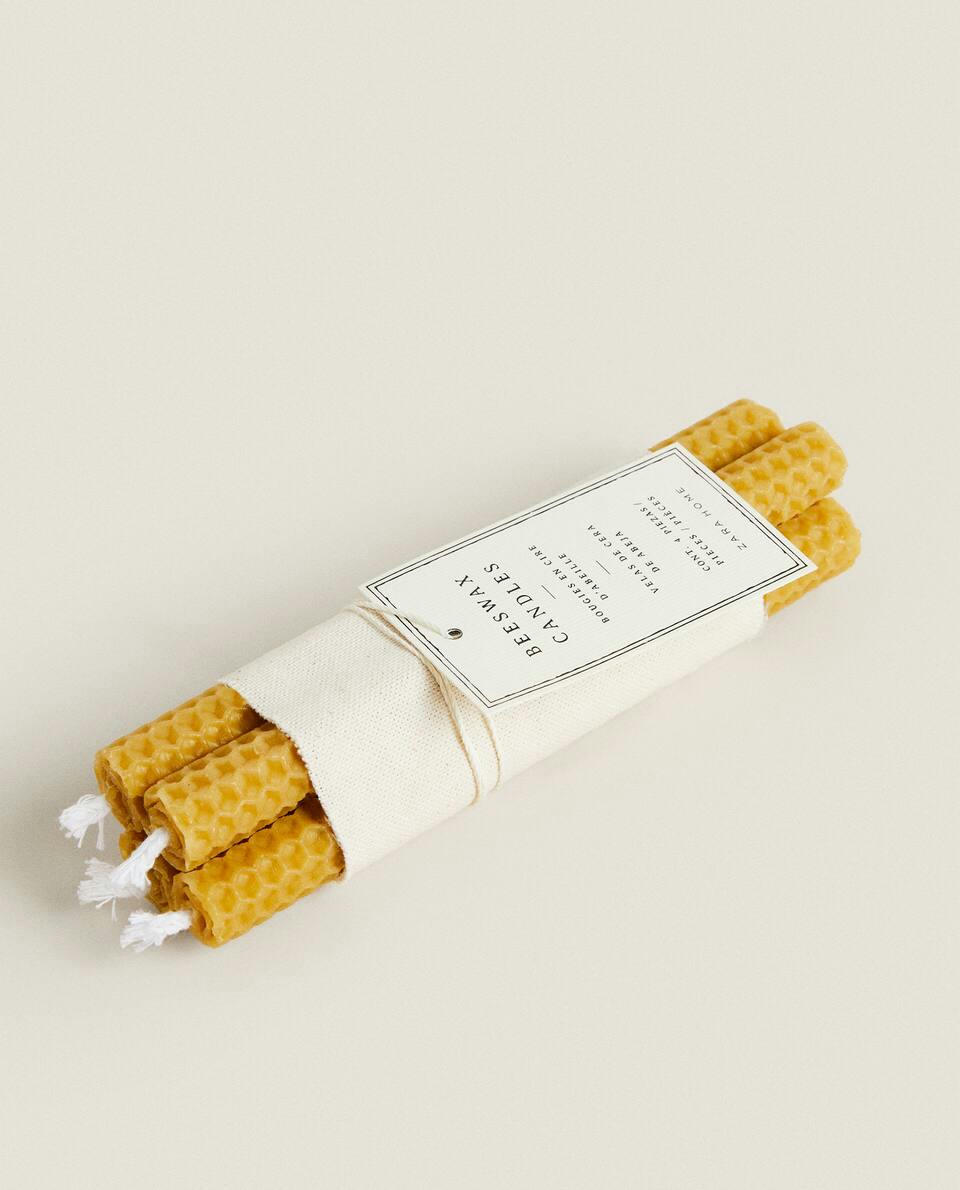 PACK OF BEESWAX CANDLES (PACK OF 4)