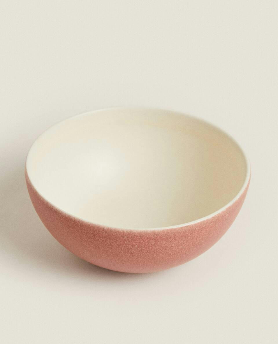 COLOURED STONEWARE BOWL