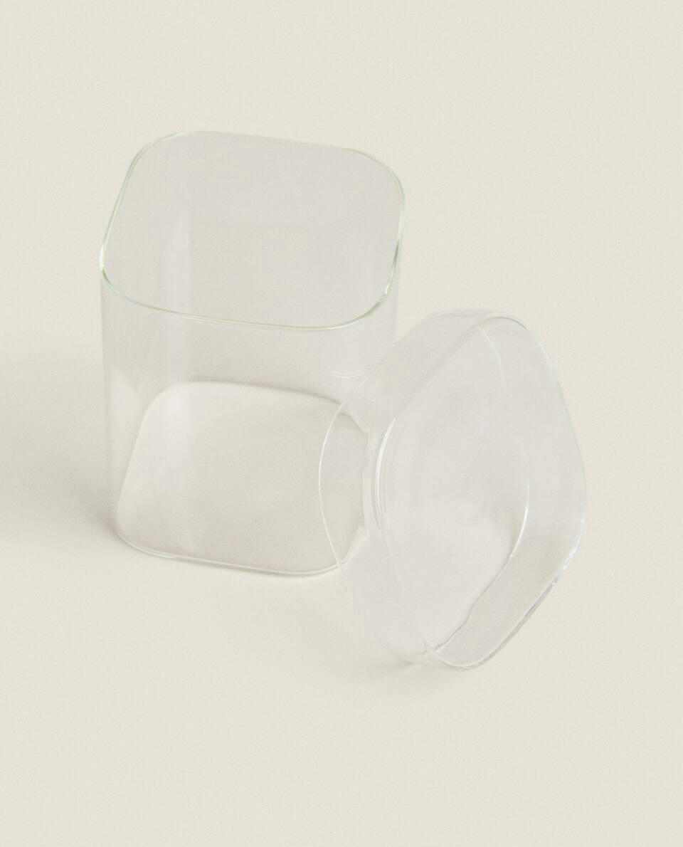 BOROSILICATE GLASS JAR WITH LID
