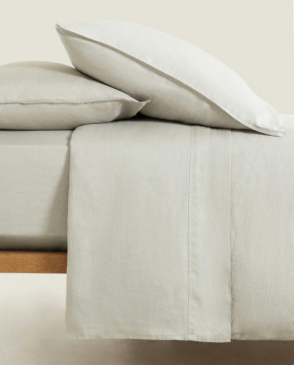 (140 GxM2) WASHED LINEN DUVET COVER