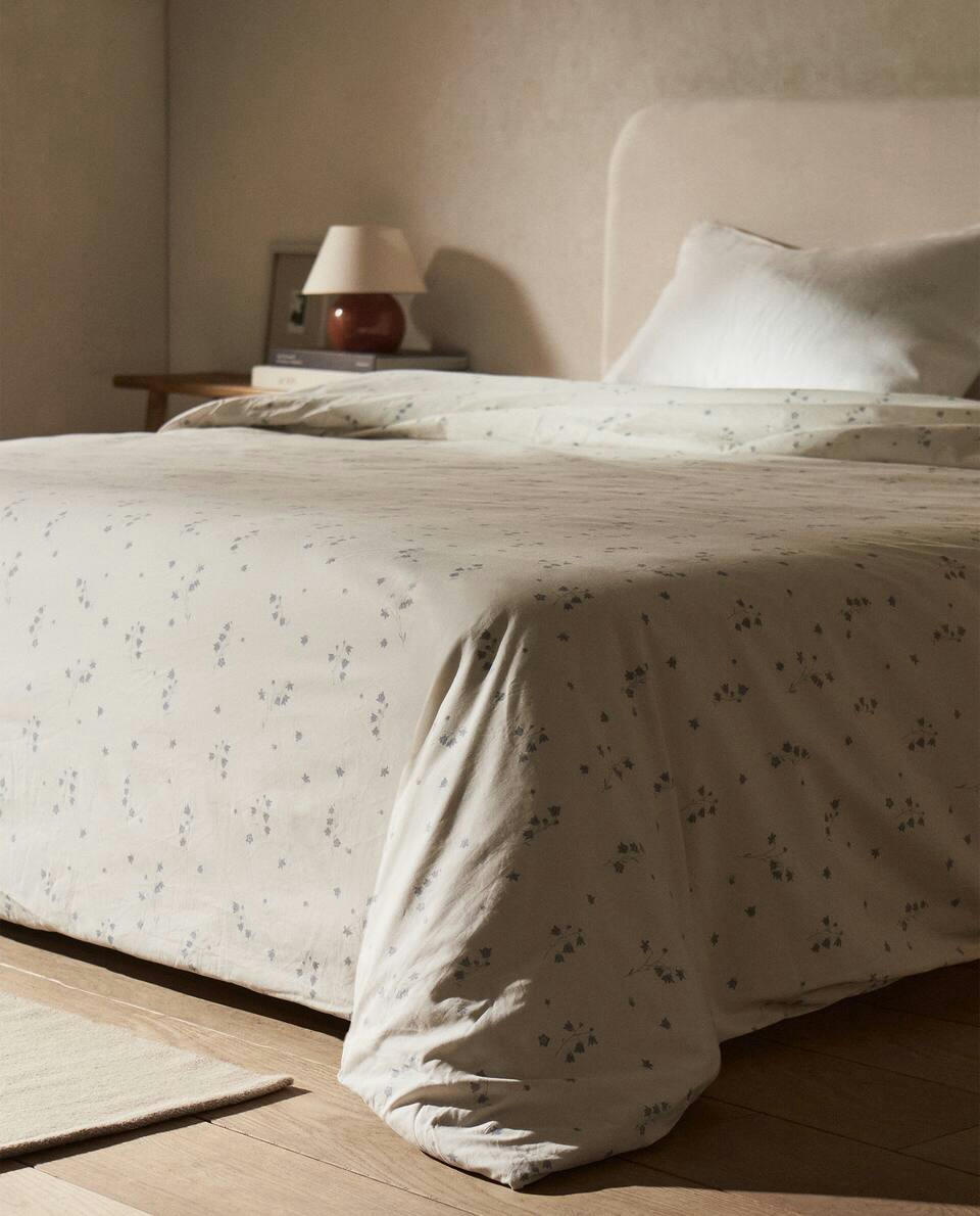 FLORAL PRINT DUVET COVER
