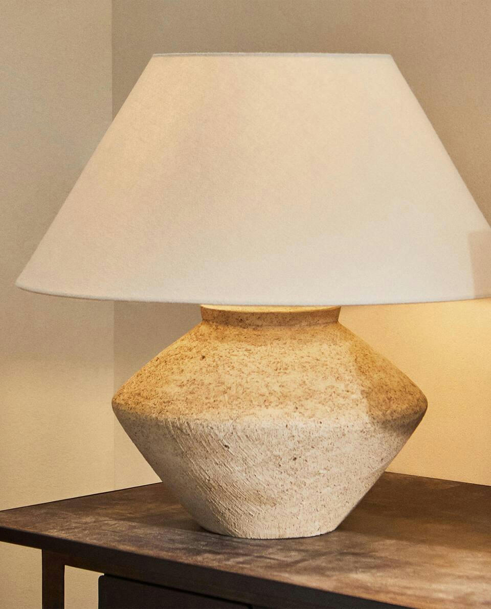 LARGE EARTHENWARE BASE LAMP