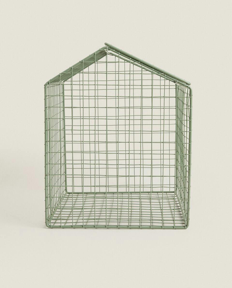 METAL BASKET WITH LID