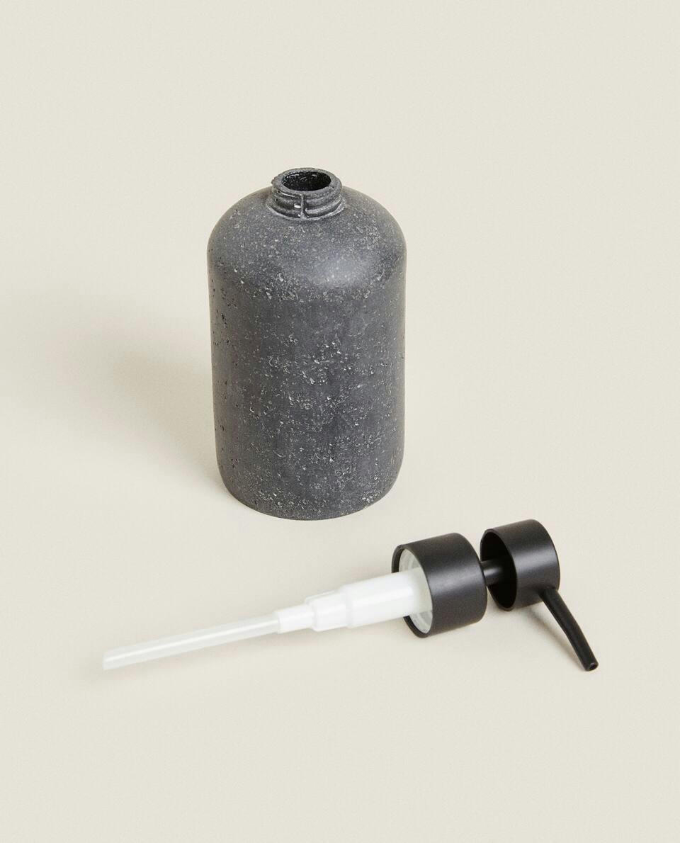 BLACK RESIN STONE BATHROOM SET