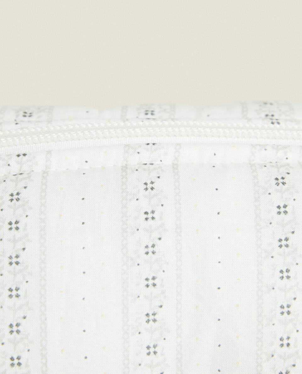 COTTON TOILETRY BAG WITH BORDER