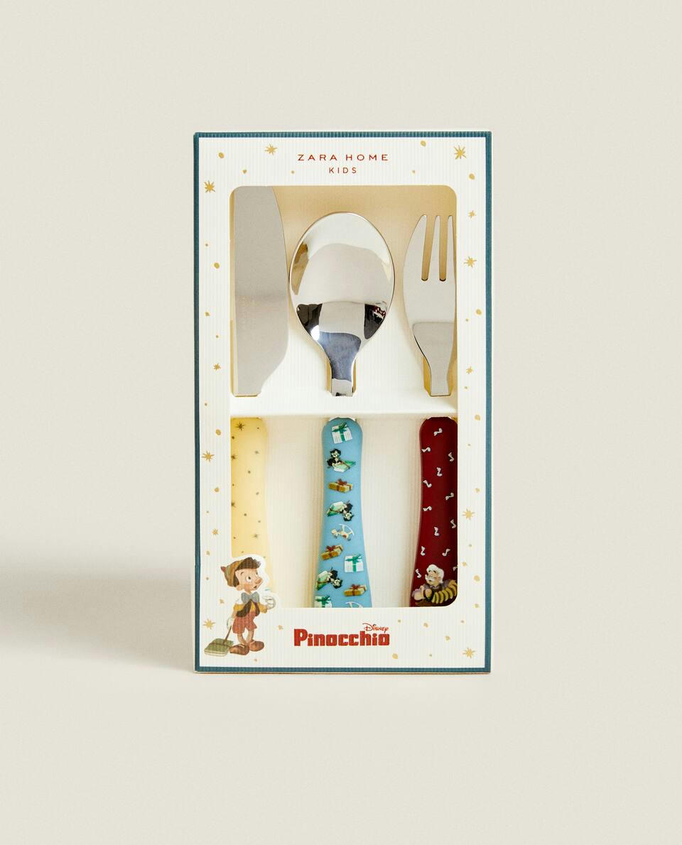 CHILDREN’S PINOCCHIO ? DISNEY CHRISTMAS CUTLERY SET