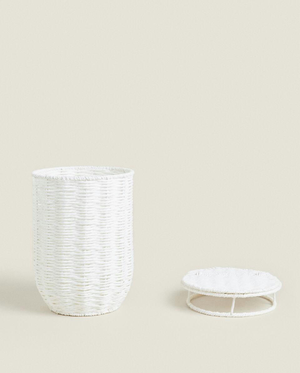 WASTEPAPER BASKET WITH REMOVABLE LID