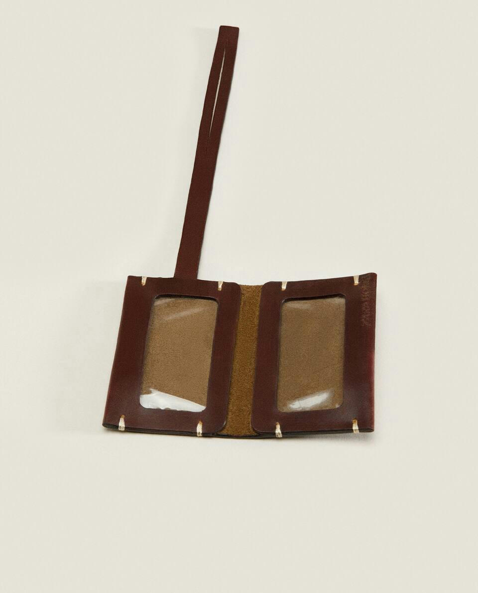 LEATHER TRAVEL LABEL