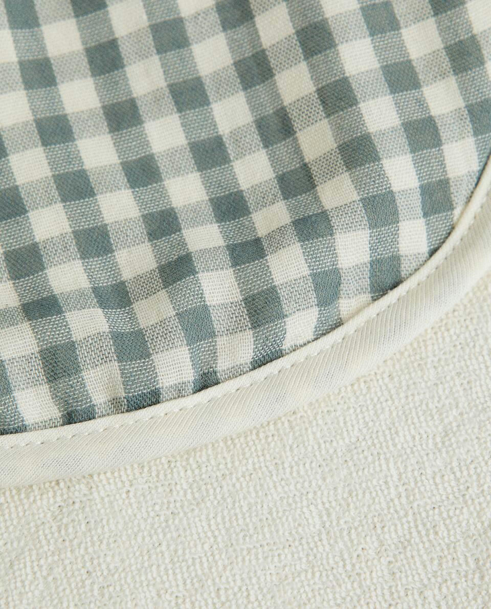 GINGHAM SHOULDER BIB