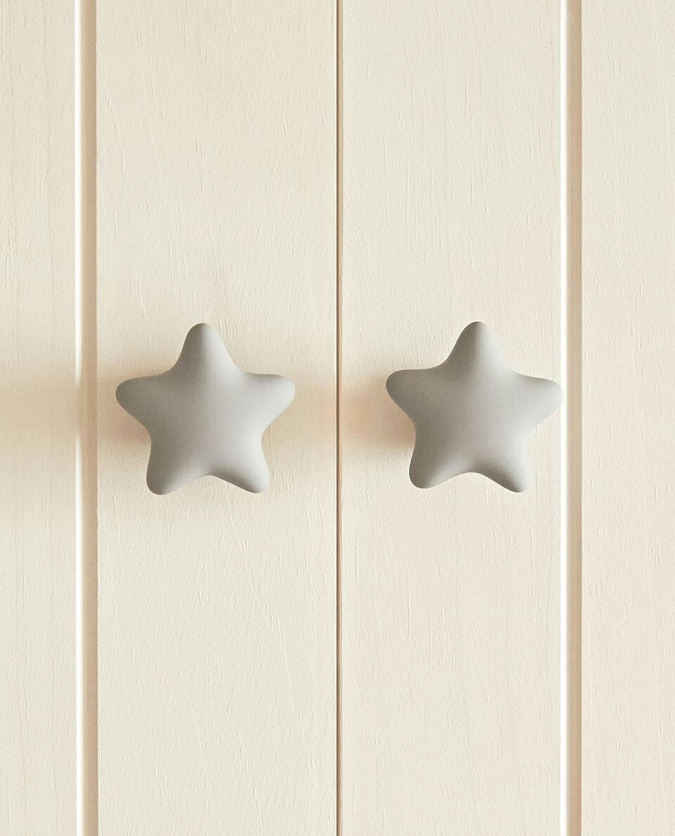 STAR DOOR KNOB (PACK OF 2)