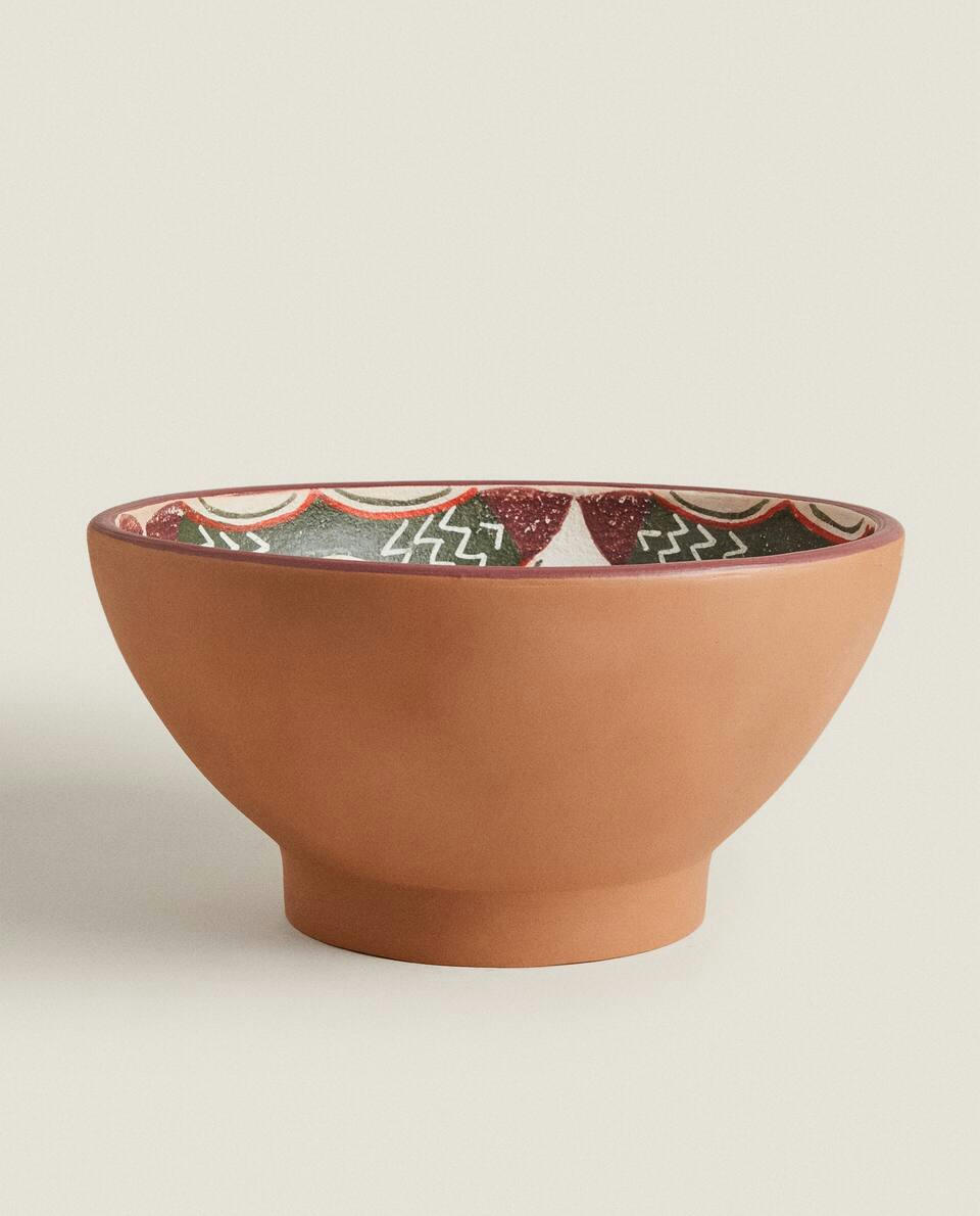 DECORATIVE TERRACOTTA BOWL