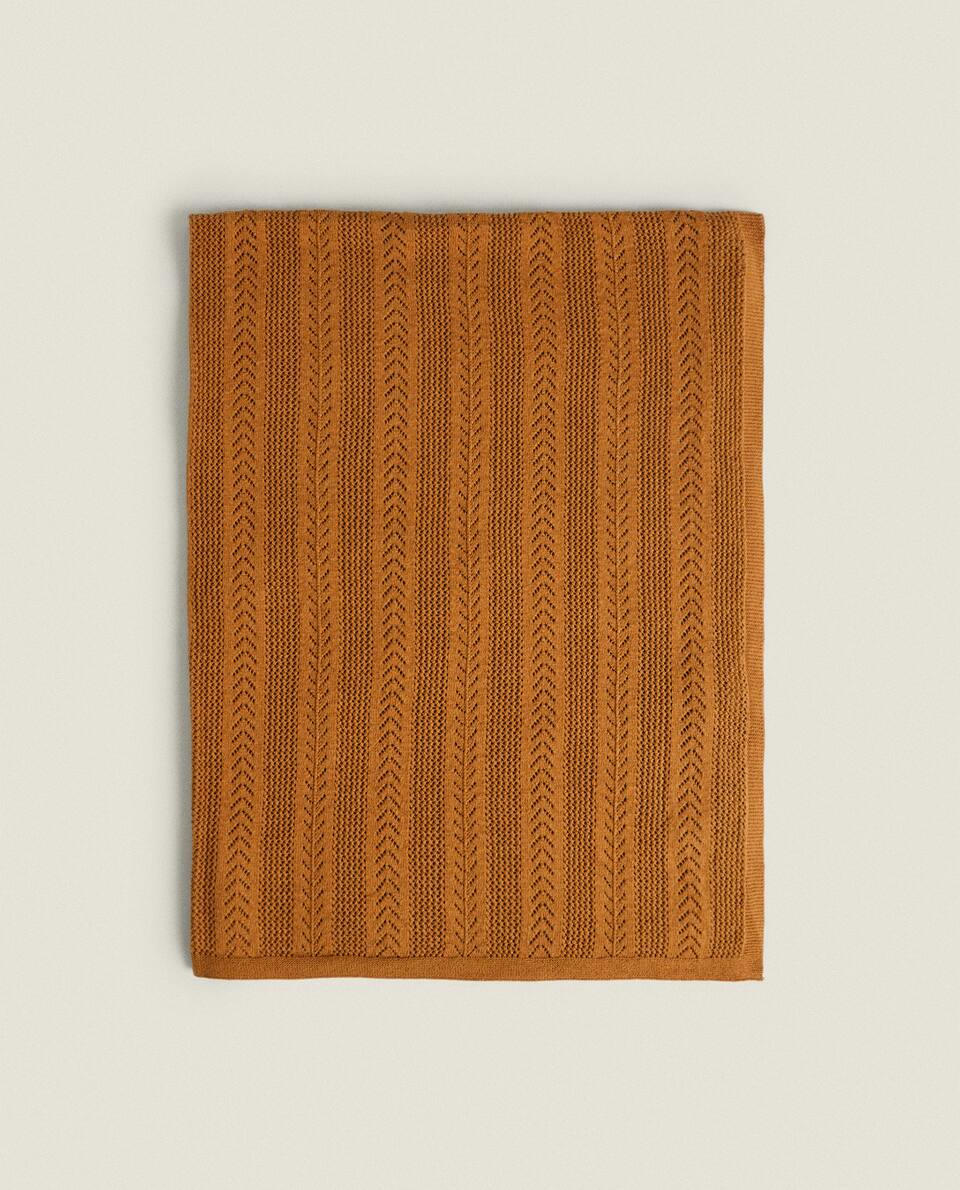 CHILDREN’S COTTON KNIT BLANKET