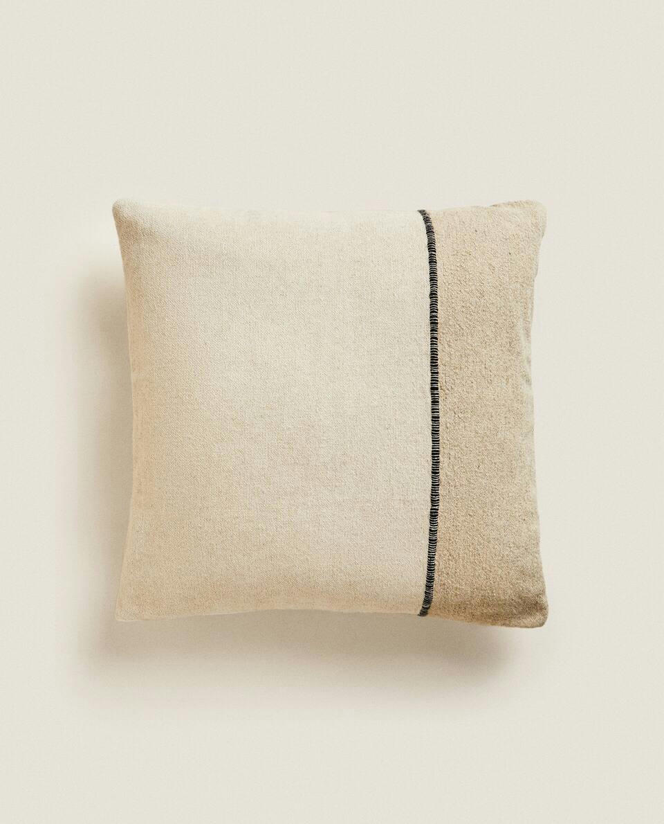 CONTRAST LINES CUSHION COVER