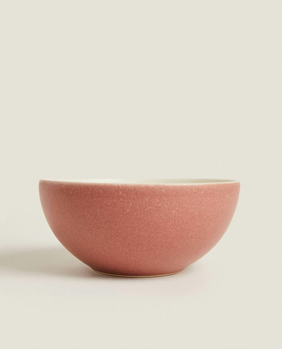 COLOURED STONEWARE BOWL