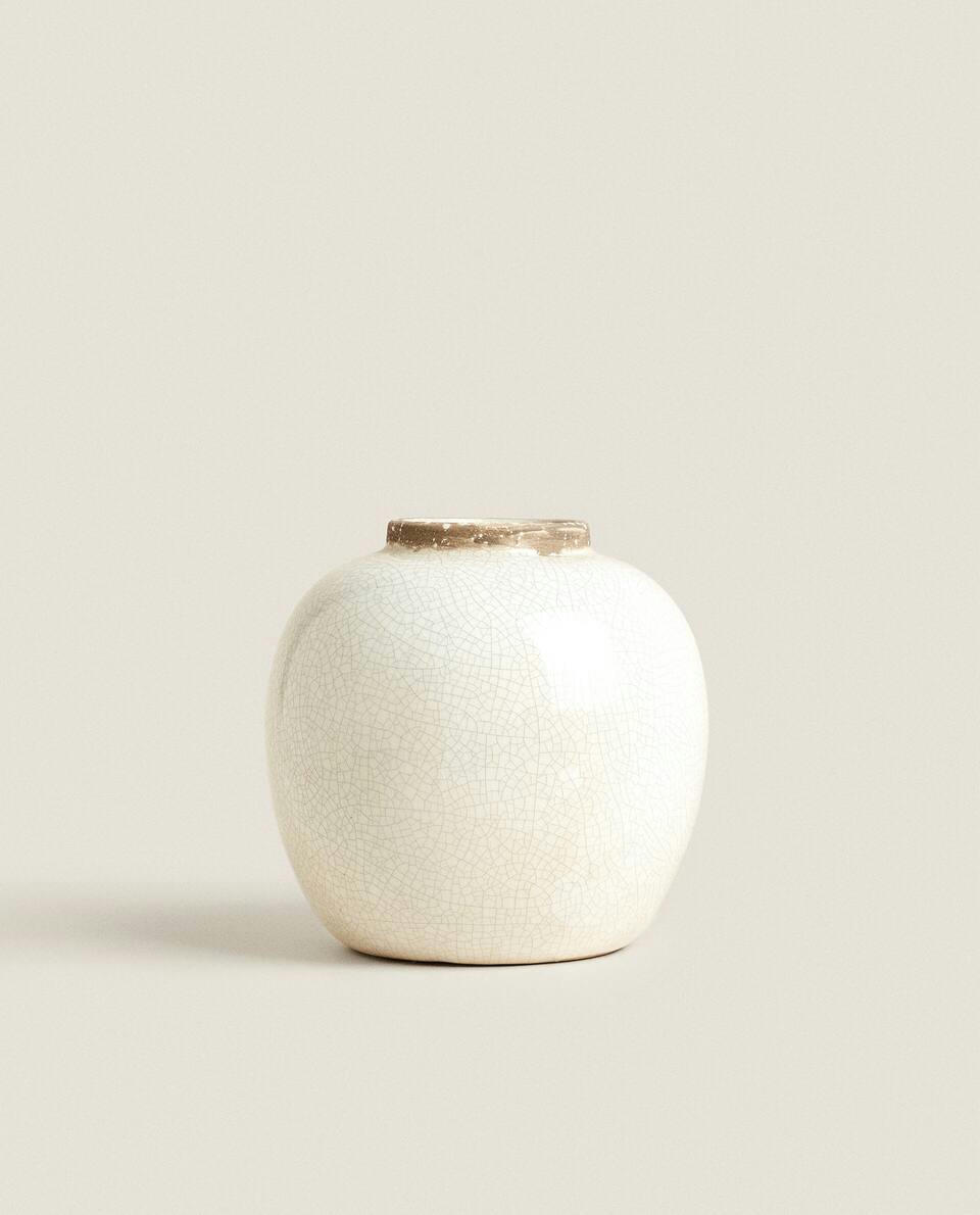 CRACKLED VASE