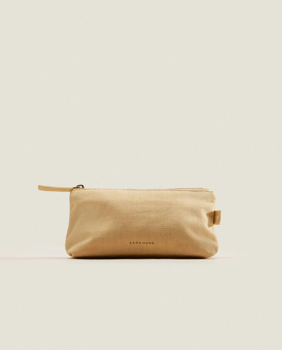MEDIUM COTTON TOILETRY BAG
