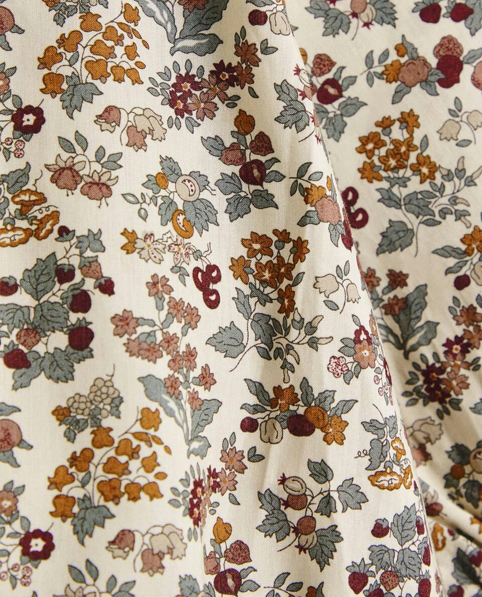 FLORAL PRINT FABRIC CHILDREN'S BODYSUIT