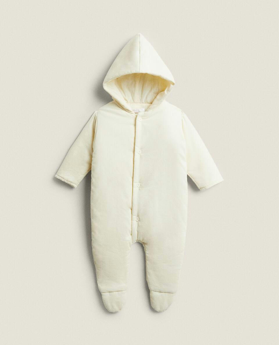 QUILTED CORDUROY ROMPER