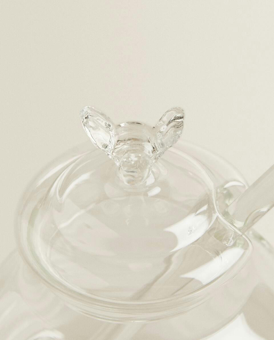 BUMBLEBEE BOROSILICATE GLASS HONEY JAR