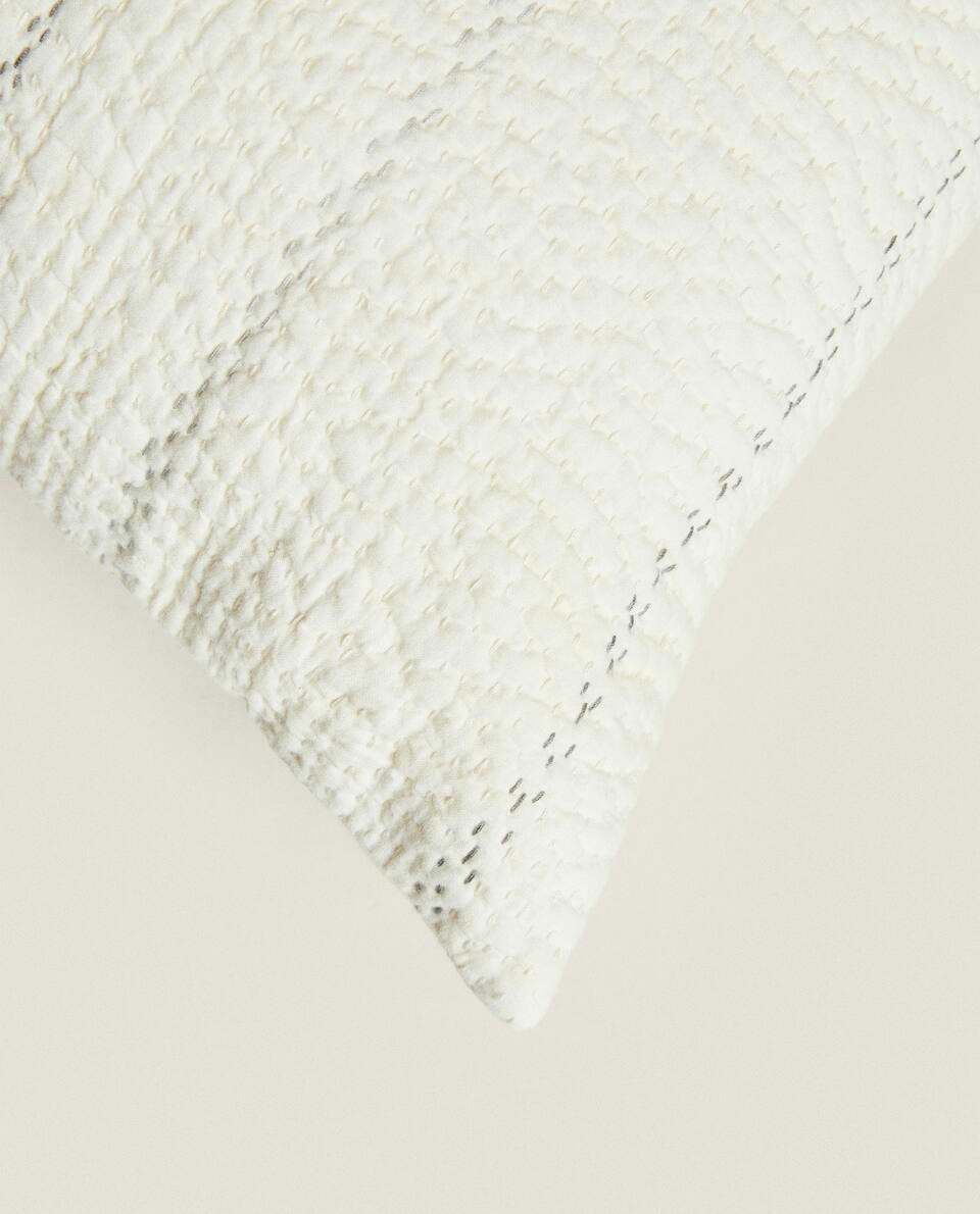 CHRISTMAS STRIPED CUSHION COVER