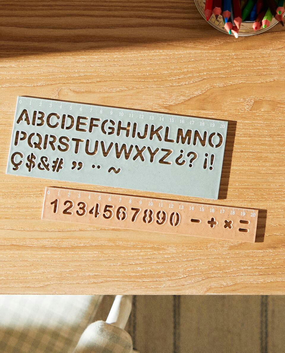 NUMBER AND ALPHABET RULERS (PACK OF 2)