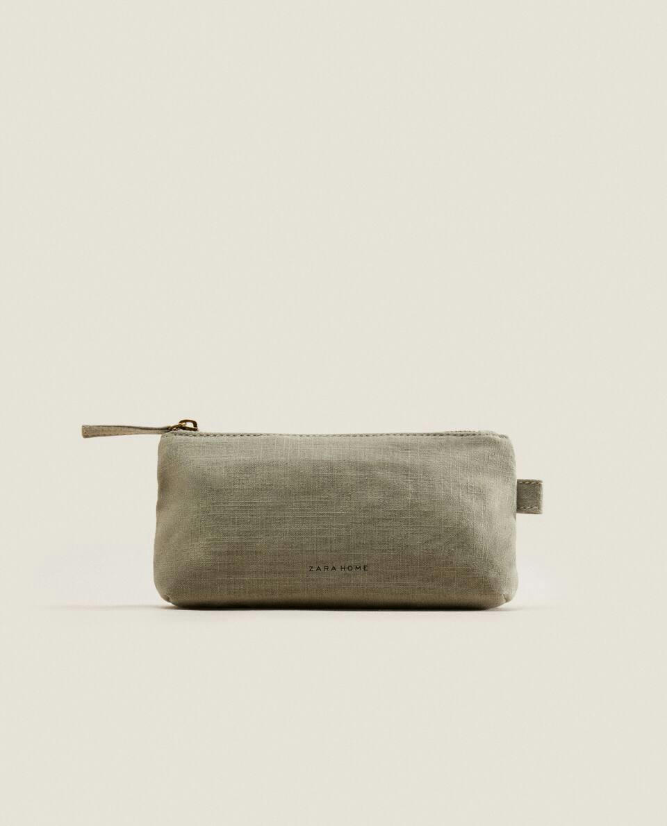 MEDIUM COTTON TOILETRY BAG