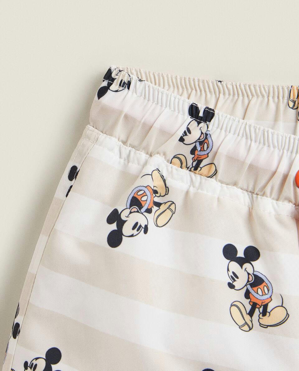 MICKEY MOUSE ? DISNEY STRIPED SWIMMING TRUNKS