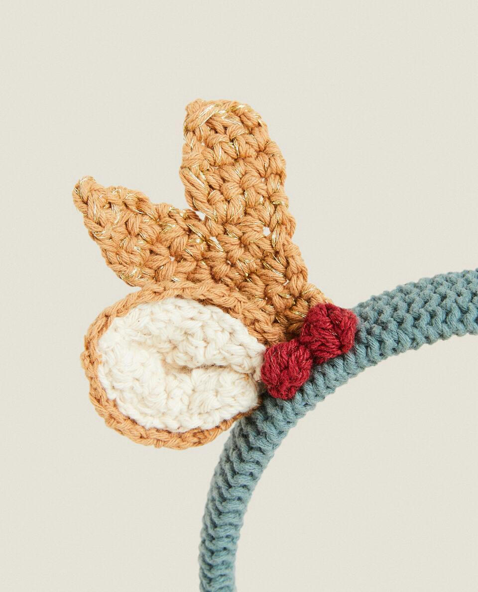 CHILDREN’S CROCHET CHRISTMAS REINDEER HEADBAND