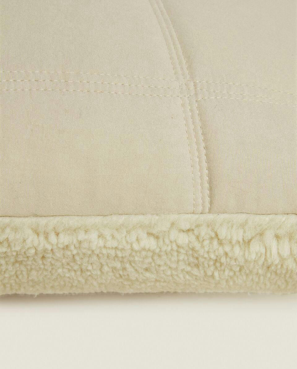 REVERSIBLE CHECK CUSHION COVER