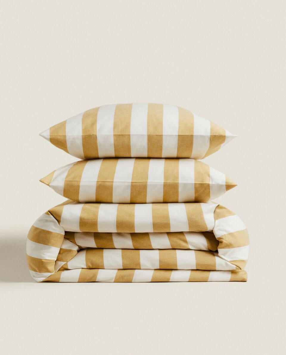 STRIPED DUVET COVER