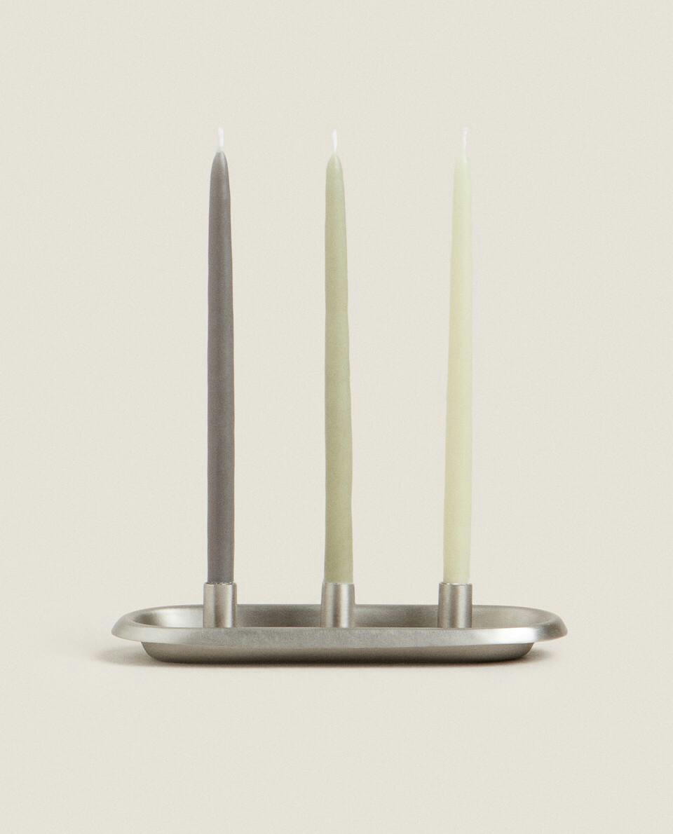 TRIPLE METAL TEALIGHT HOLDER
