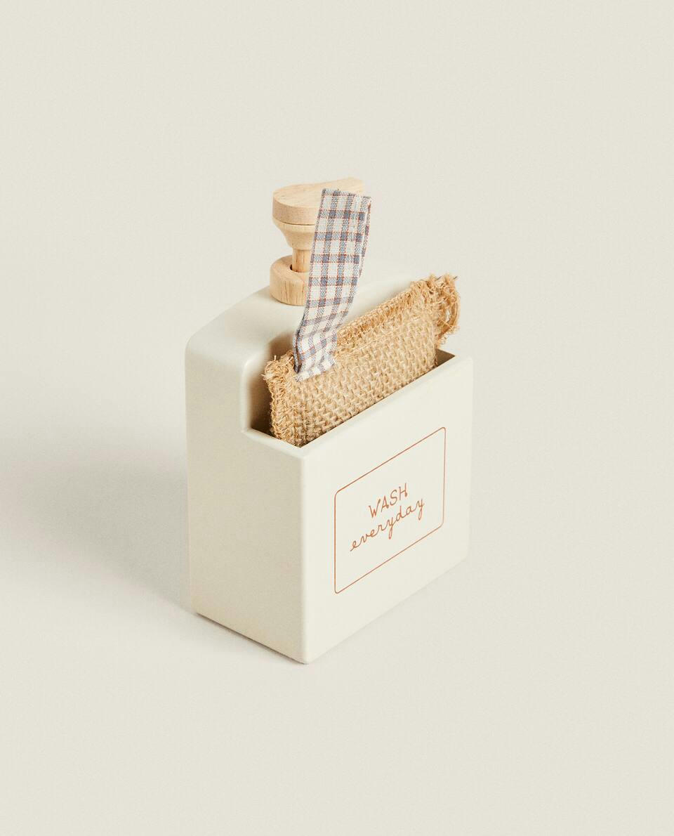 TOY WASHING UP LIQUID DISPENSER WITH SPONGE